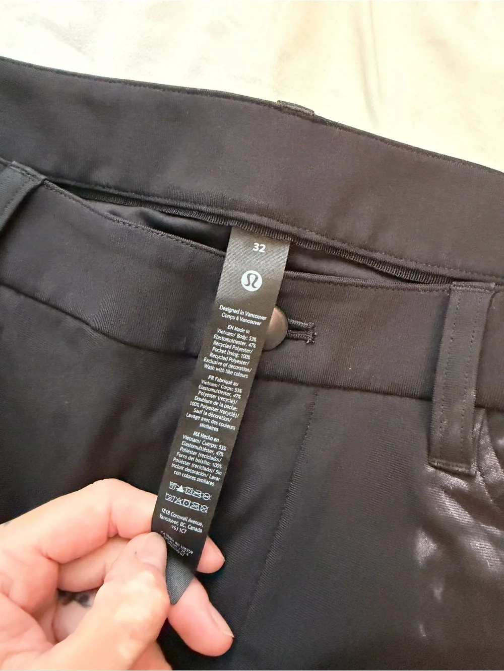 lululemon Black ABC 5 pocket men’s pants